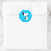pinda's | Snoopy Happy Dance Ronde Sticker (Tas)