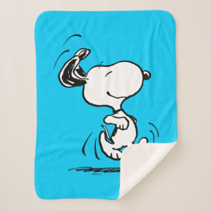 pinda's   Snoopy Happy Dance Sherpa Deken