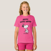 pinda's | Snoopy Happy Dance T-shirt (Voorkant volledig)