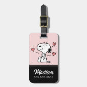 pinda's | Snoopy Hearts Bagagelabel (Voorkant verticaal)