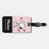 pinda's | Snoopy Hearts Bagagelabel (Achterkant horizontaal)