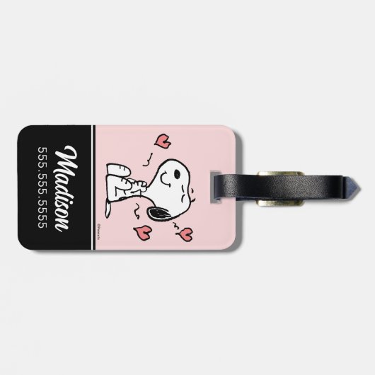pinda's | Snoopy Hearts Bagagelabel (Achterkant horizontaal)