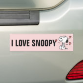 pinda's | Snoopy Hearts Bumpersticker (Op auto)