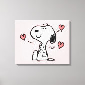 pinda's | Snoopy Hearts Canvas Afdruk (Voorkant)