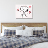 pinda's | Snoopy Hearts Canvas Afdruk (Insitu (Slaapkamer))