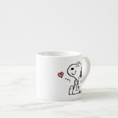 pinda's | Snoopy Hearts Espresso Kop (Voorkant rechts)