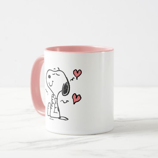 pinda's | Snoopy Hearts Mok (Voorkant links)