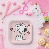 pinda's | Snoopy Hearts Papieren Bordje (Feest)