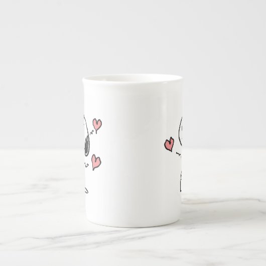 pinda's | Snoopy Hearts Porselein Kop (Voorkant)