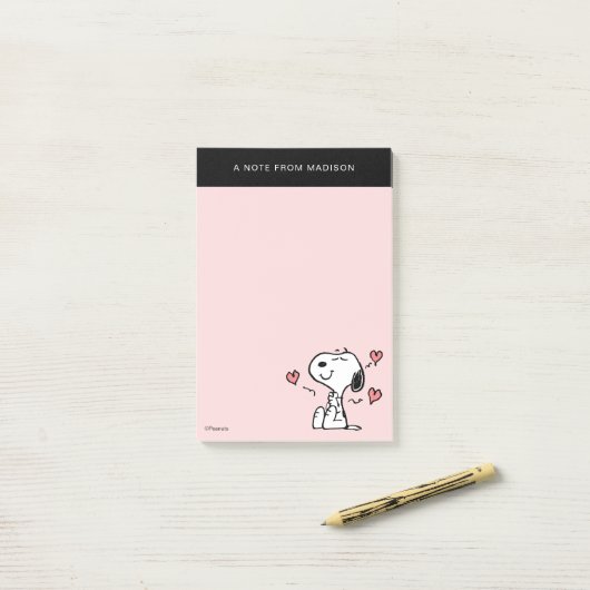 pinda's | Snoopy Hearts Post-it® Notes (Op bureau)