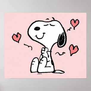 pinda's   Snoopy Hearts Poster
