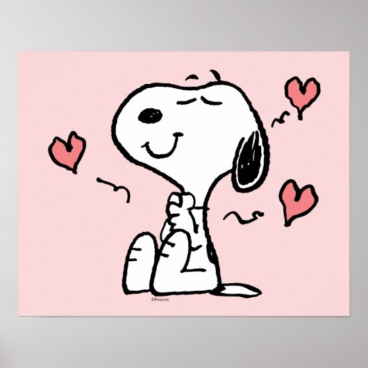 pinda's | Snoopy Hearts Poster (Voorkant)