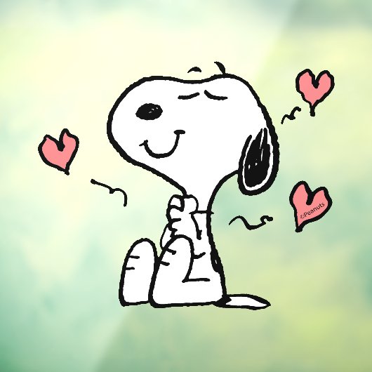 pinda's | Snoopy Hearts Raamsticker (Vel 3)
