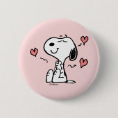 pinda's | Snoopy Hearts Ronde Button 5,7 Cm (Voorkant)
