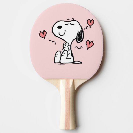 pinda's | Snoopy Hearts Tafeltennisbatje (Voorkant)