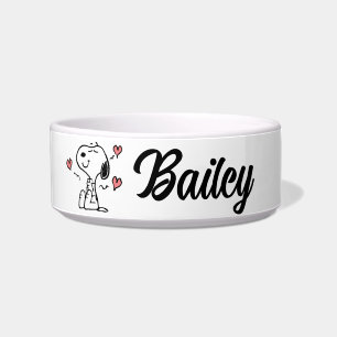pinda's   Snoopy Hearts Voerbakje