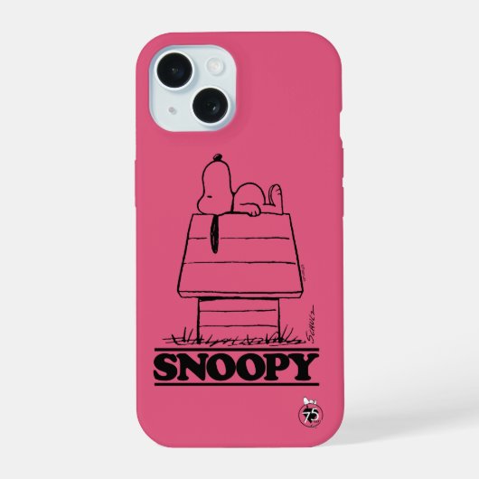 Pinda's | Snoopy Het Geheim van het Leven iPhone 15 Case (Achterkant)