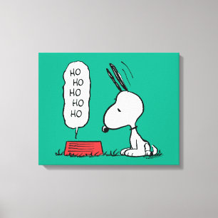 pinda's   Snoopy Ho Ho Eetgerecht Canvas Afdruk