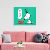 pinda's | Snoopy Ho Ho Eetgerecht Canvas Afdruk (Insitu (Woonkamer))