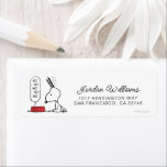 pinda's | Snoopy Ho Ho Eetgerecht Etiket<br><div class="desc">Snoopy is een schattige beagle uit de Peanuts strip van Charles Schulz. Tijdens de kerst verkleedt hij zich vaak als de Kerstman,  en brengt hij vreugde en gelach voor iedereen.</div>