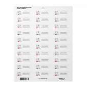 pinda's | Snoopy Ho Ho Eetgerecht Etiket (Full Sheet)