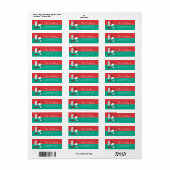 pinda's | Snoopy Ho Ho Eetgerecht Etiket (Full Sheet)