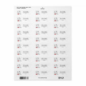 pinda's | Snoopy Ho Ho Eetgerecht Etiket (Full Sheet)