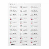 pinda's | Snoopy Ho Ho Eetgerecht Etiket (Full Sheet)