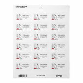 pinda's | Snoopy Ho Ho Eetgerecht Etiket (Full Sheet)