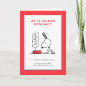 pinda's | Snoopy Ho Ho Eetgerecht Feestdagen Kaart (Voorkant)