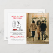 pinda's | Snoopy Ho Ho Eetgerecht Feestdagenkaart (Voorkant / Achterkant)