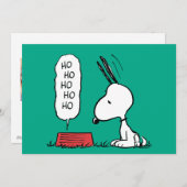 pinda's | Snoopy Ho Ho Eetgerecht Feestdagenkaart (Voorkant / Achterkant)