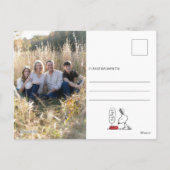 pinda's | Snoopy Ho Ho Eetgerecht Feestdagenkaart (Achterkant)