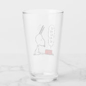 pinda's | Snoopy Ho Ho Eetgerecht Glas (Achterkant)