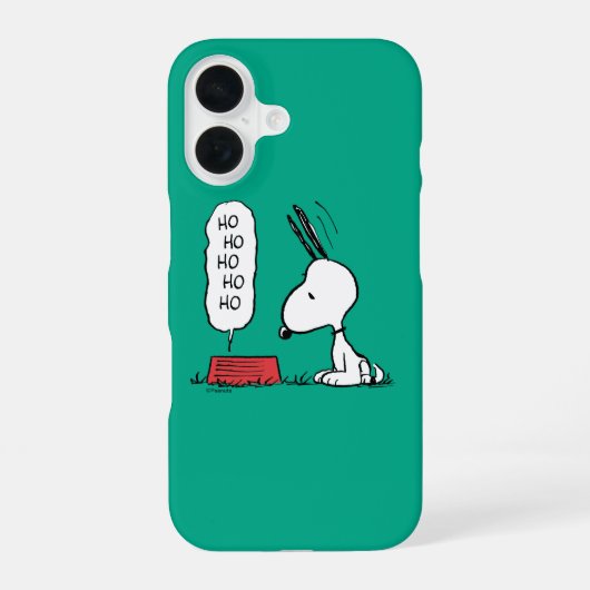 pinda's | Snoopy Ho Ho Eetgerecht iPhone 16 Hoesje (Achterkant)
