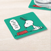 pinda's | Snoopy Ho Ho Eetgerecht Kartonnen Onderzetters (Schuin)