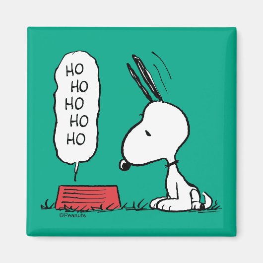 pinda's | Snoopy Ho Ho Eetgerecht Magneet (Voorkant)