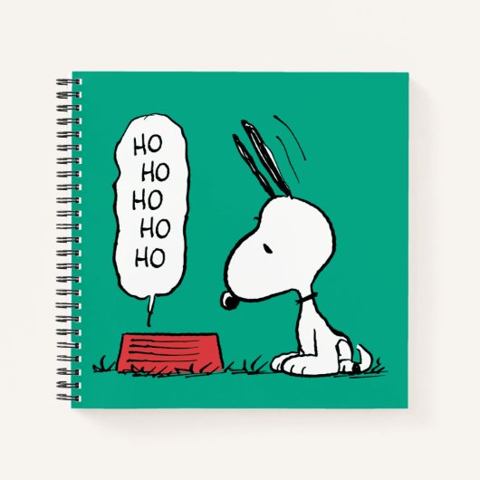 pinda's | Snoopy Ho Ho Eetgerecht Notitieboek (Voorkant)