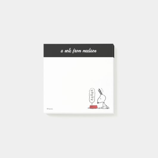 pinda's | Snoopy Ho Ho Eetgerecht Post-it® Notes (Voorkant)