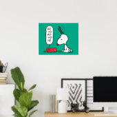 pinda's | Snoopy Ho Ho Eetgerecht Poster (Thuiskantoor)