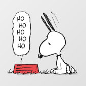 pinda's | Snoopy Ho Ho Eetgerecht Raamsticker (Vel)