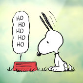 pinda's | Snoopy Ho Ho Eetgerecht Raamsticker (Vel 3)