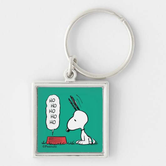 pinda's | Snoopy Ho Ho Eetgerecht Sleutelhanger (Voorkant)
