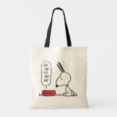 pinda's | Snoopy Ho Ho Eetgerecht Tote Bag (Achterkant)