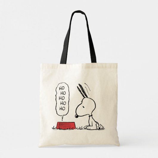 pinda's | Snoopy Ho Ho Eetgerecht Tote Bag (Achterkant)
