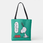 pinda's | Snoopy Ho Ho Eetgerecht Tote Bag (Achterkant)