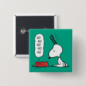 pinda's | Snoopy Ho Ho Eetgerecht Vierkante Button 5,1 Cm (Voorkant /achterkant)