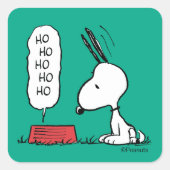 pinda's | Snoopy Ho Ho Eetgerecht Vierkante Sticker (Voorkant)