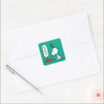 pinda's | Snoopy Ho Ho Eetgerecht Vierkante Sticker<br><div class="desc">Snoopy is een schattige beagle uit de Peanuts strip van Charles Schulz. Tijdens de kerst verkleedt hij zich vaak als de Kerstman,  en brengt hij vreugde en gelach voor iedereen.</div>
