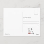 Pinda's | Snoopy Ho Ho Ho Voerbak Feestdagenkaart (Achterkant)